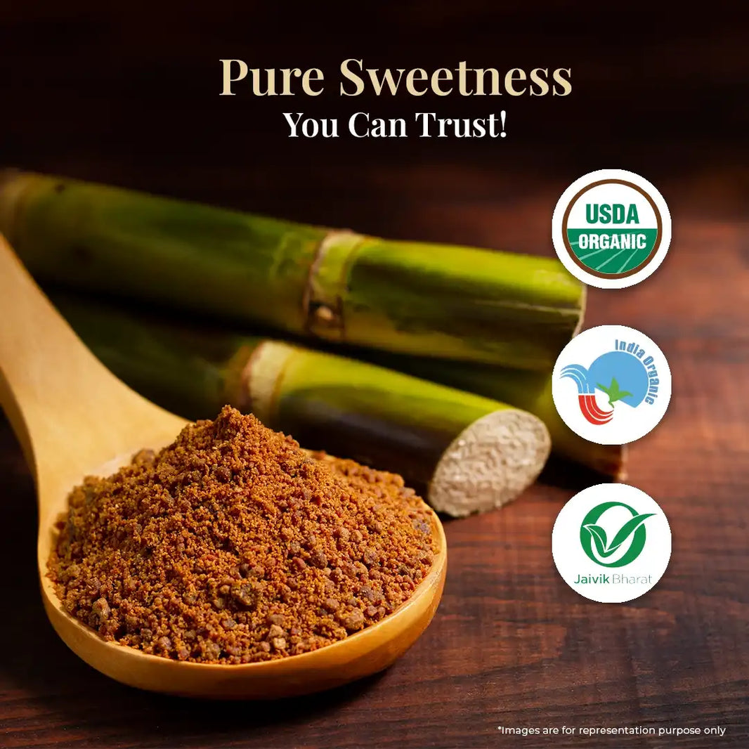 Organic Jaggery Powder - 500g | Pack of 3 - EarthBased 