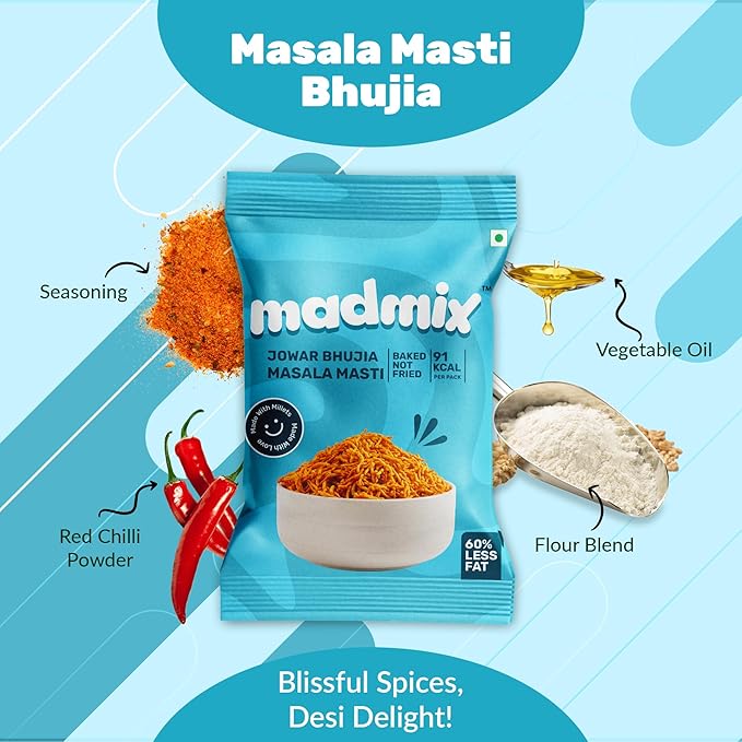 Jowar Bhujia Masala Masti | Pack of 10 - EarthBased 