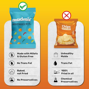 Jowar Millet Puffs Mighty Masala | Pack of 10 - EarthBased 