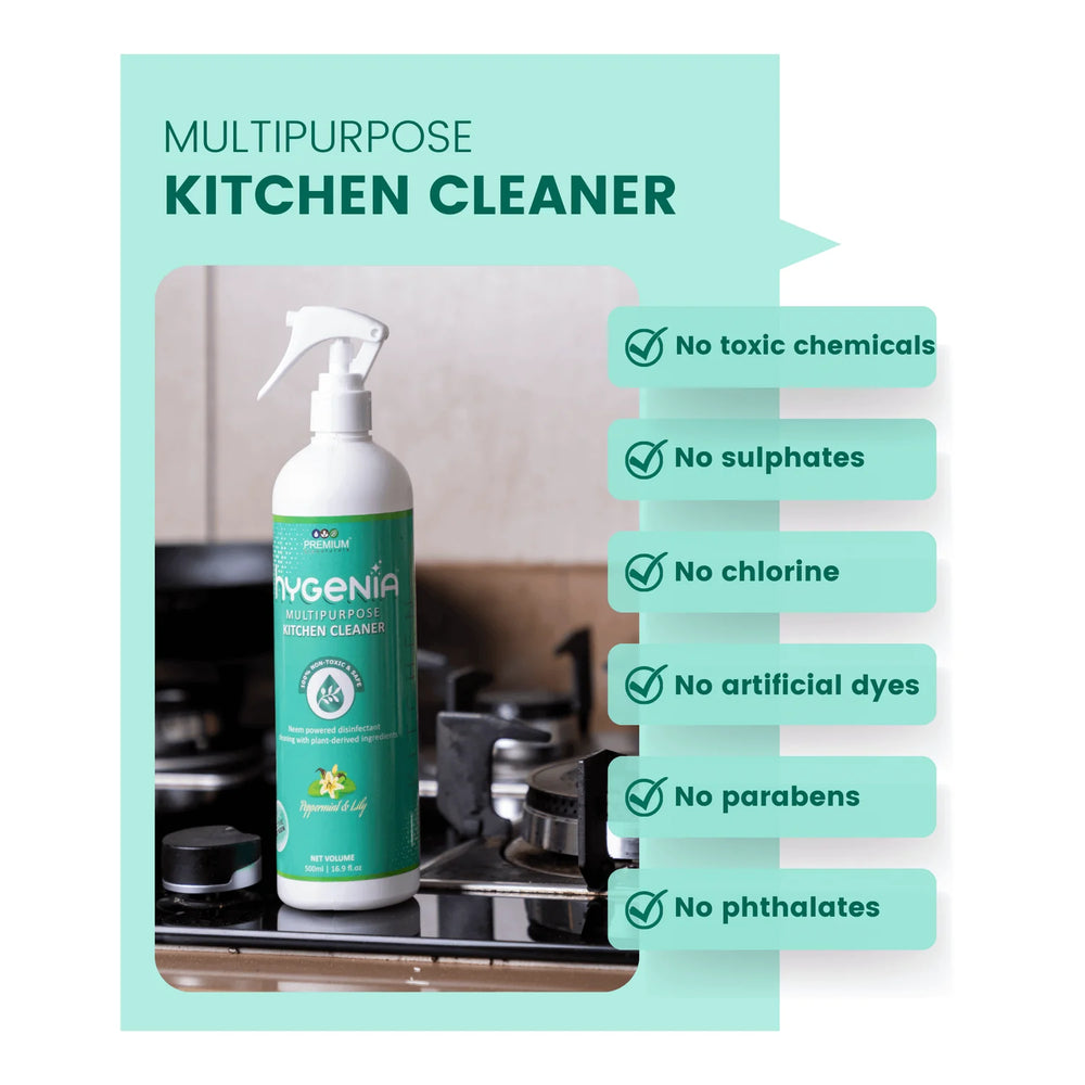 Hygenia Multipurpose Kitchen Cleaner - Grapefruit & Kaffir Lime 500ml - EarthBased 