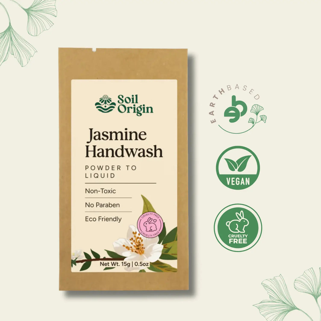 Powder to Liquid Handwash (Jasmine) | Pack of 4 - EarthBased 