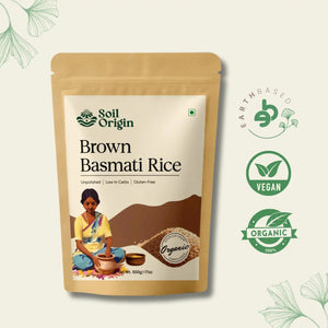 Brown Basmati Rice | Pack of 2 | Soil Origin - EarthBased 