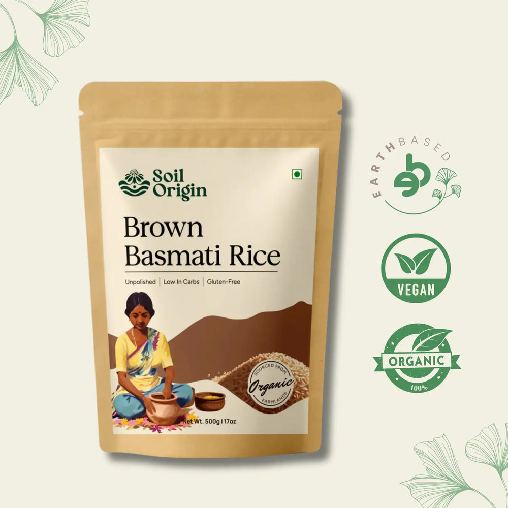 Brown Basmati Rice | Pack of 2 | Soil Origin - EarthBased 