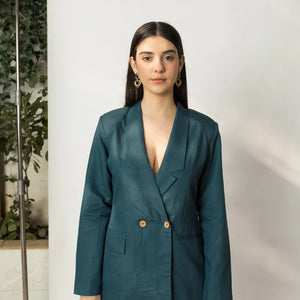 Double Breasted Blazer | Anushe Pirani - EarthBased 