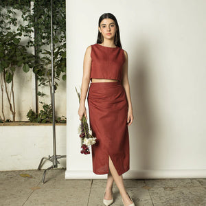 Draped Wrap-Around Skirt - EarthBased 