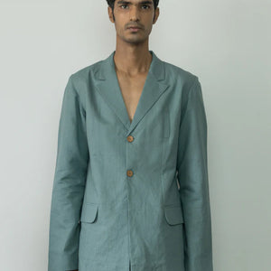 SINGLE-BREASTED TAILORED BLAZER - EarthBased 