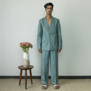 SINGLE-BREASTED TAILORED BLAZER - EarthBased 