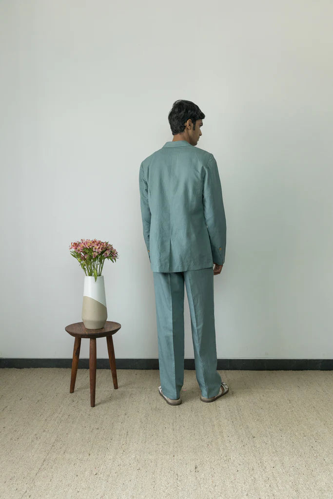 SINGLE-BREASTED TAILORED BLAZER - EarthBased 