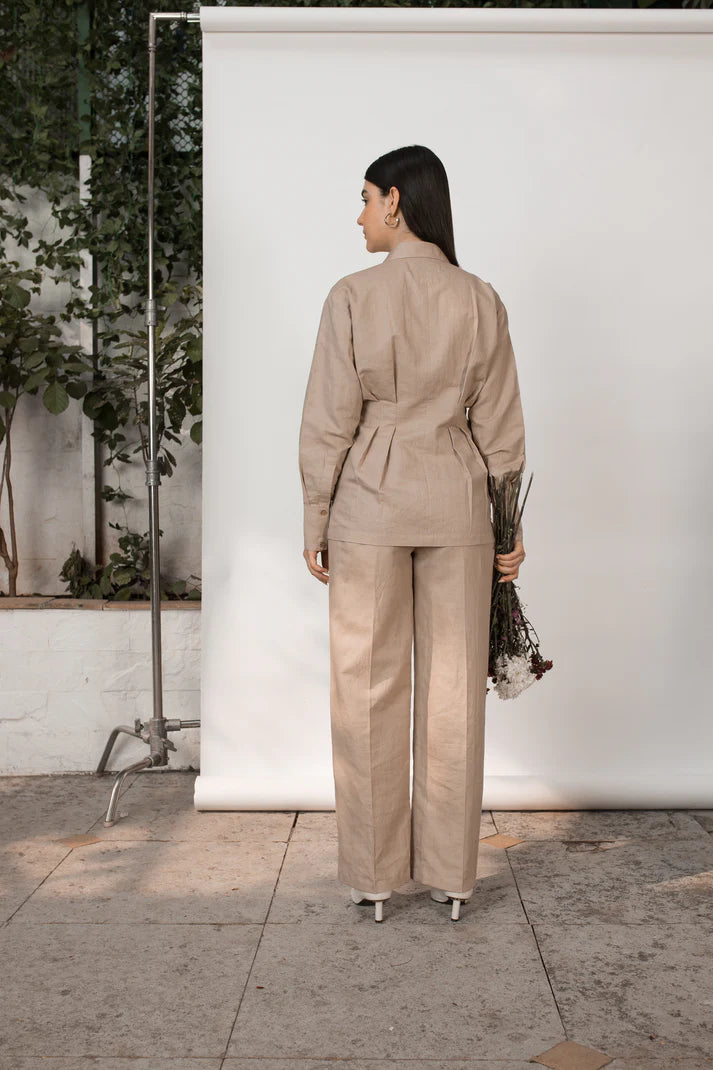 Tailored Pleated Pants - EarthBased 
