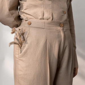 Tailored Pleated Pants - EarthBased 