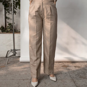 Tailored Pleated Pants - EarthBased 