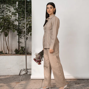 Tailored Pleated Pants - EarthBased 
