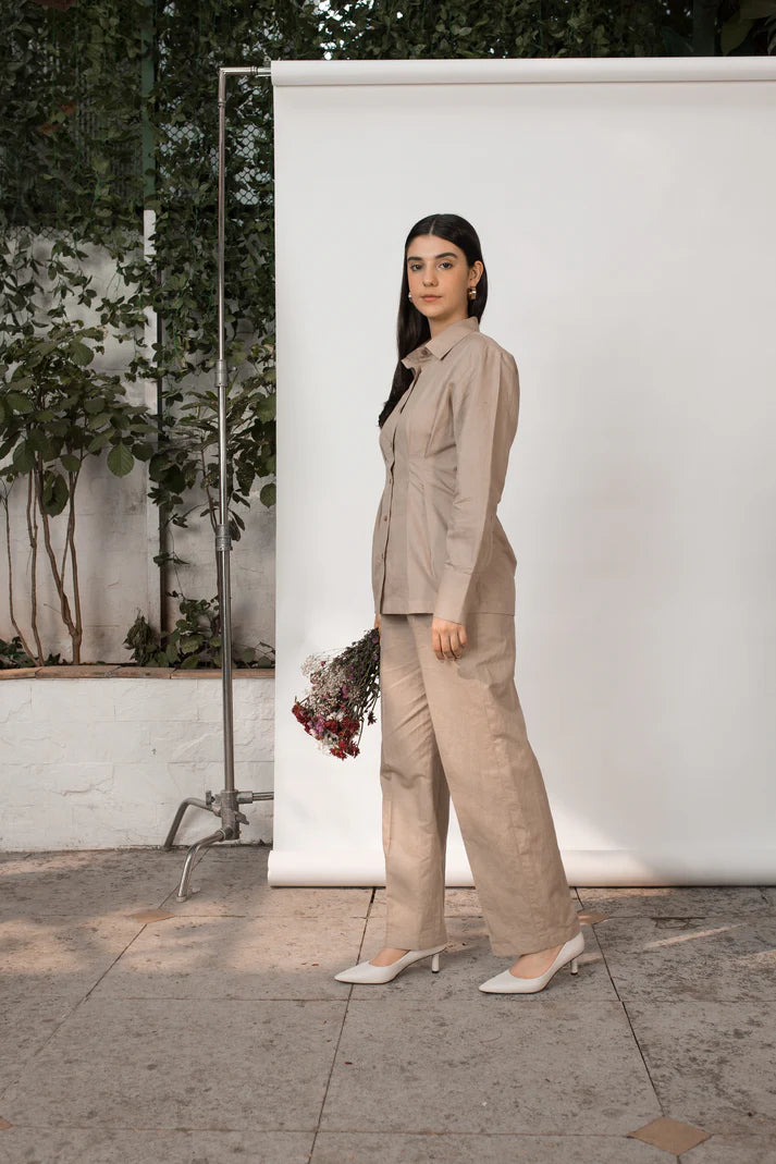 Tailored Pleated Pants - EarthBased 