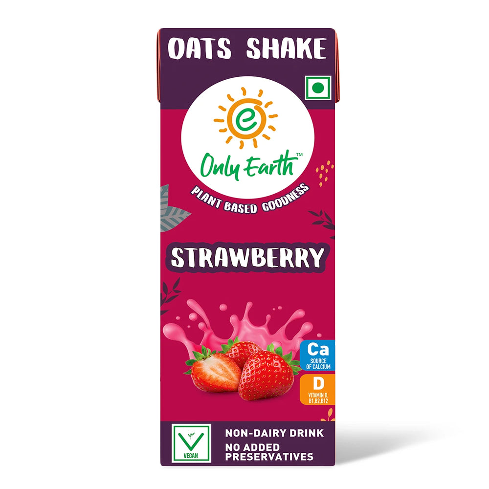 Oats Shake | Strawberry by Only Earth - EarthBased 