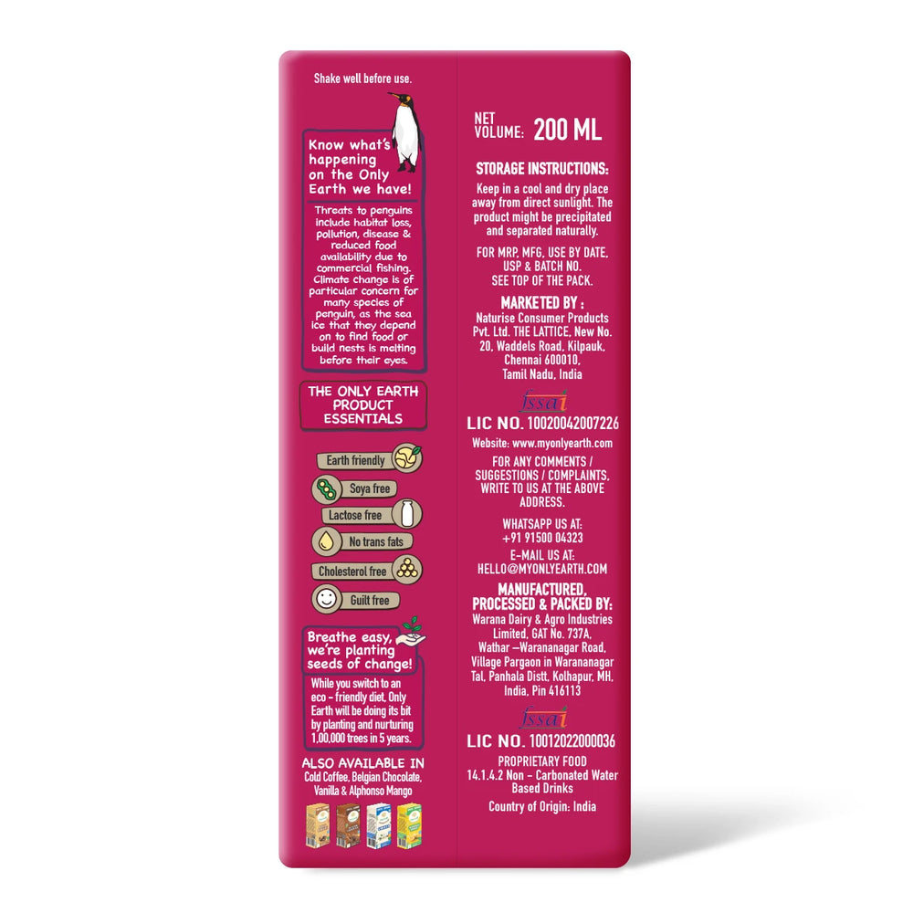 Oats Shake | Strawberry by Only Earth - EarthBased 