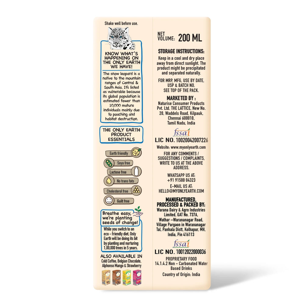 Oats Shake | Vanilla by Only Earth - EarthBased 