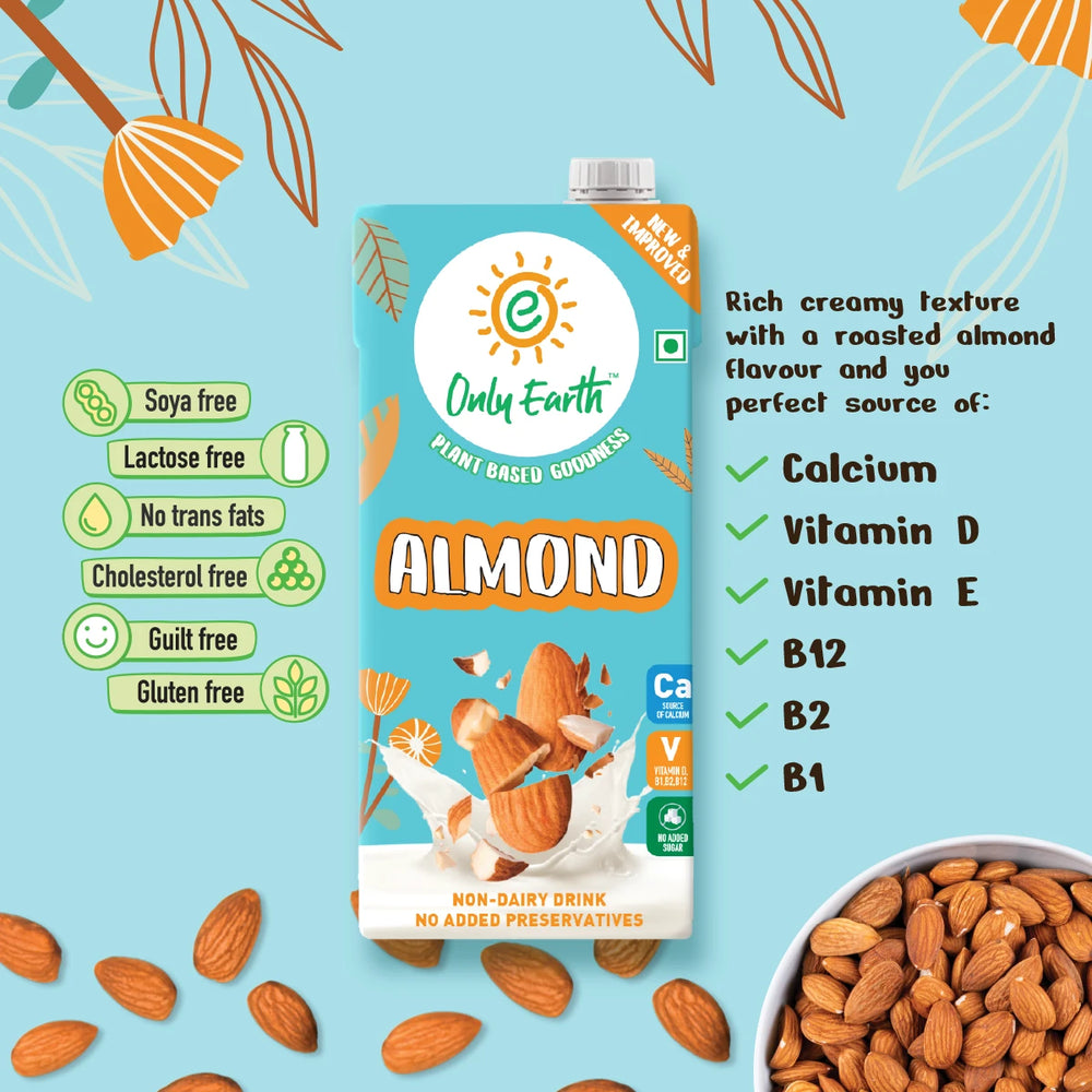 Almond Drink 1 Litre by Only Earth - EarthBased 
