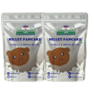 TummyFriendly Foods | Millet Pancake Mix - Vanilla and Mixed Seeds (Pack of 2) - EarthBased 