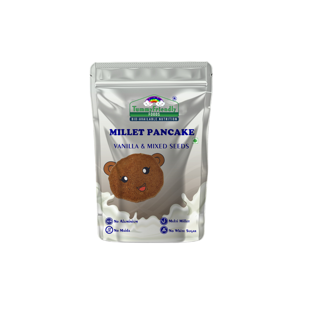 TummyFriendly Foods | Millet Pancake Mix - Vanilla and Mixed Seeds (Pack of 2) - EarthBased 