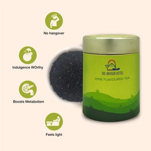 The Infused Kettle Premium Wine Flavoured Green Tea - EarthBased 