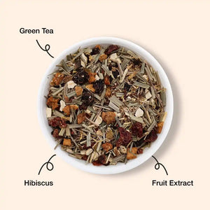 The Infused Kettle Hibiscus Green Tea - EarthBased 
