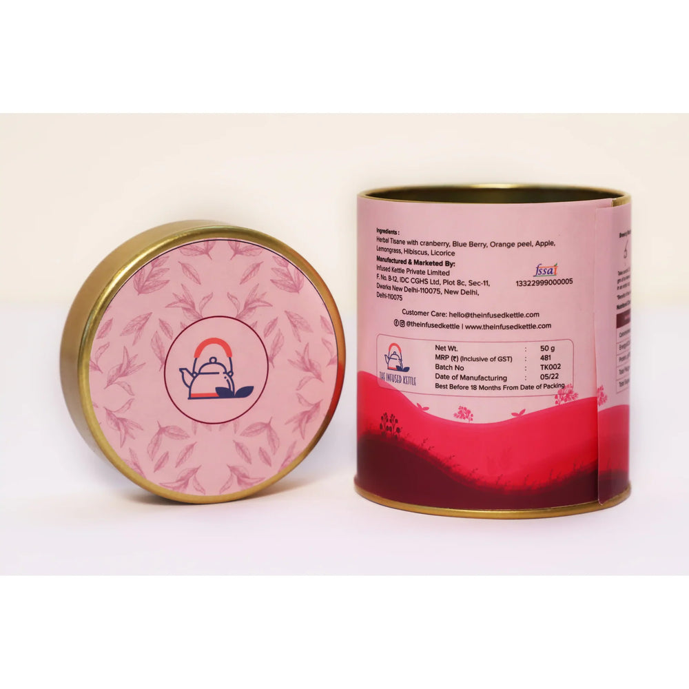 The Infused Kettle Hibiscus Green Tea - EarthBased 