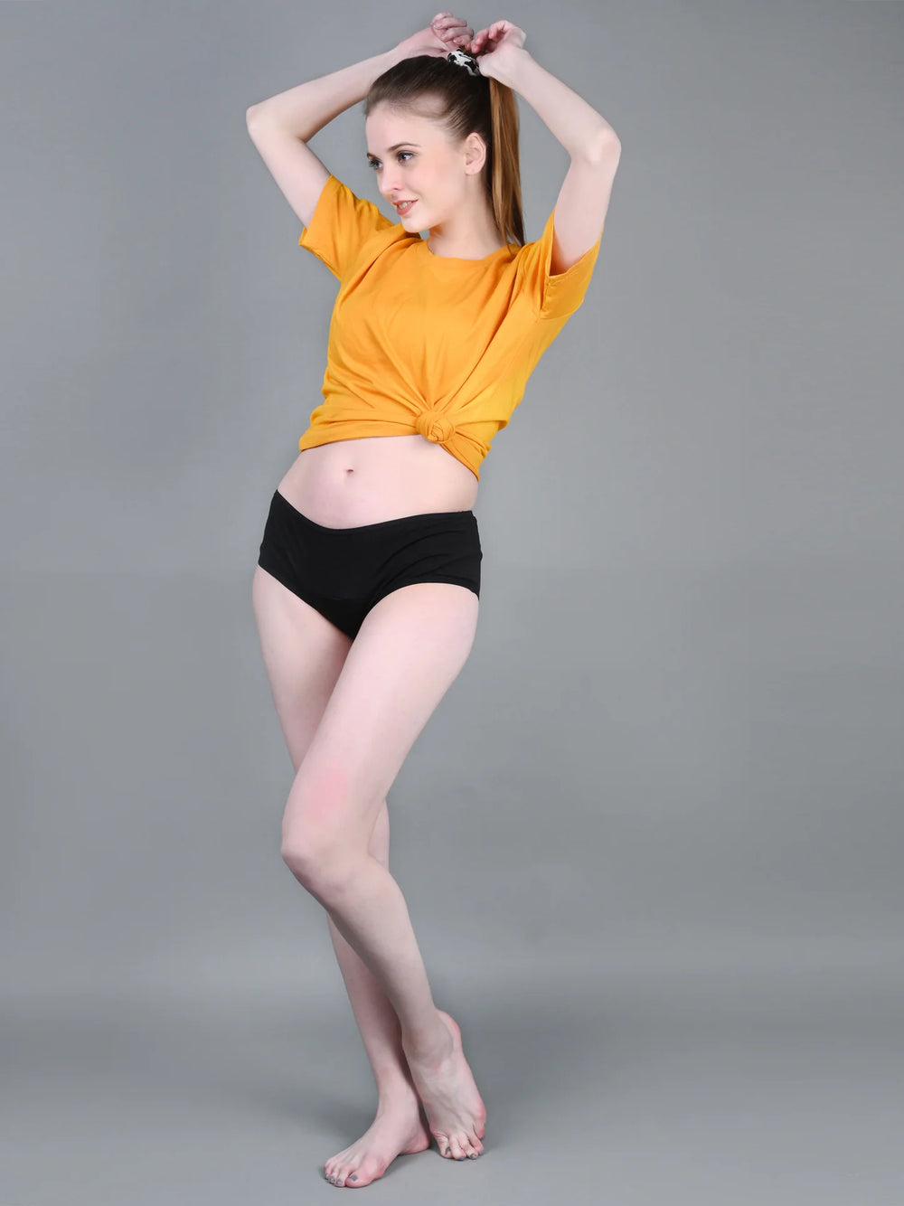 Bamboo Fabric Leak Proof Period Panty 3 Layers Not for heavy Flow | Black & Fuchsia | Pack of 2 - EarthBased 