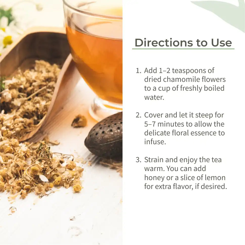 Ecotyl Chamomile Tea | Calming Herbal Tea | Supports Sleep & Relaxation | 25g - EarthBased 