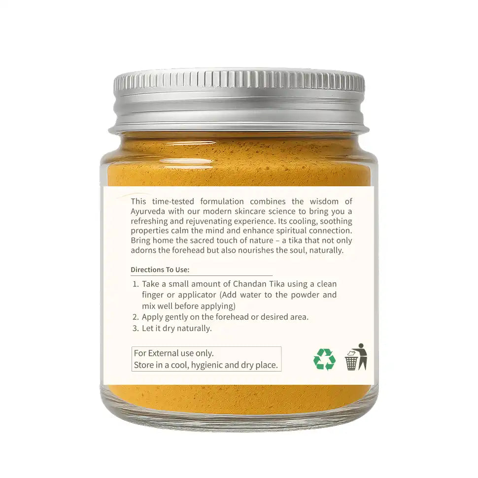 Ecotyl Chandan Teeka | Natural Sandalwood Teeka | Puja & Meditation | 50g - EarthBased 