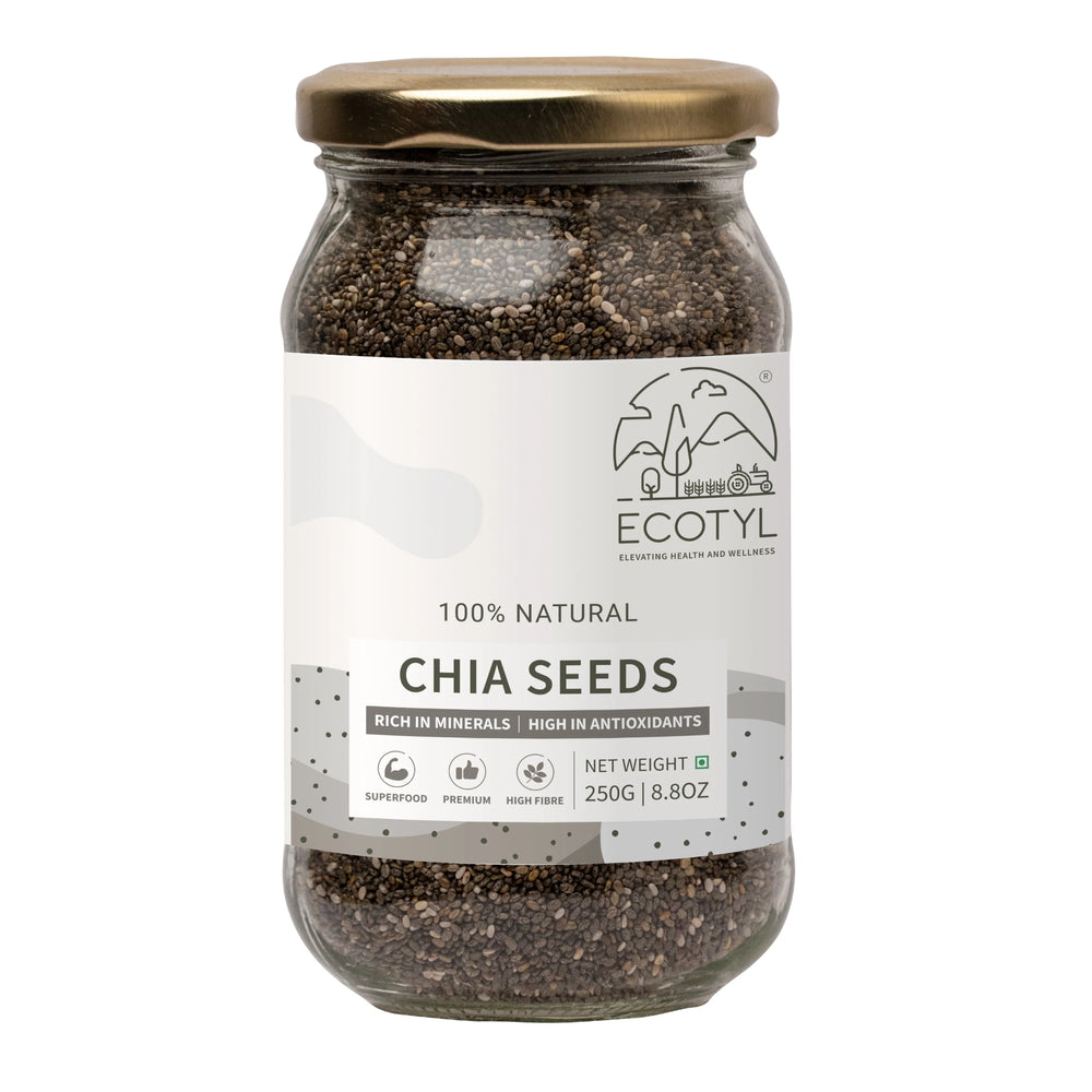 Ecotyl Chia Seeds - Raw | Rich in Antioxidants & Fibre - EarthBased 