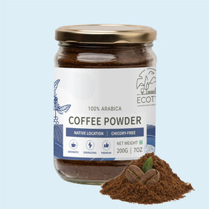 Ecotyl Coffee Powder | 100% Arabica | Strong Flavour & Rich Aroma | 200g - EarthBased 