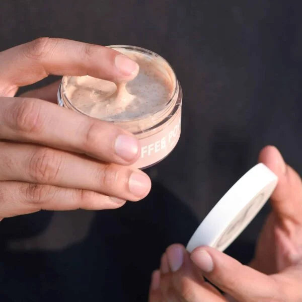 COFFEE POWER - Face Scrub: Detans, Detoxifies, Smoothens The Skin - EarthBased 