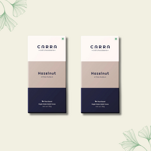 CARRA Hazelnut in Plant Based Milk Chocolate 50G - EarthBased 