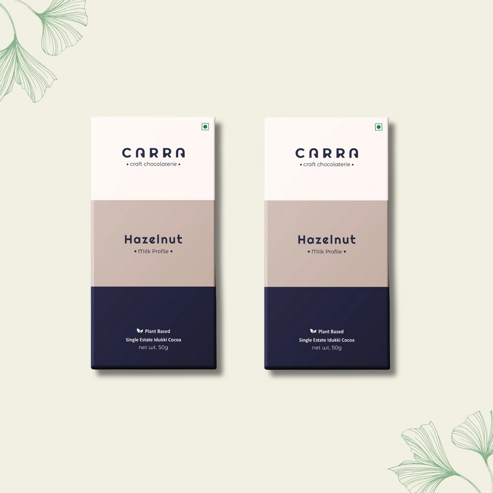 CARRA Hazelnut in Plant Based Milk Chocolate 50G - EarthBased 