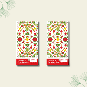 CARRA Lemon & Cranberries in Plant Based White Chocolate 50G - EarthBased 