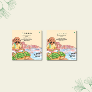 CARRA Meetha Paan in 55% Dark Chocolate 15G - EarthBased 