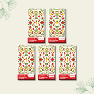 CARRA Lemon & Cranberries in Plant Based White Chocolate 50G - EarthBased 