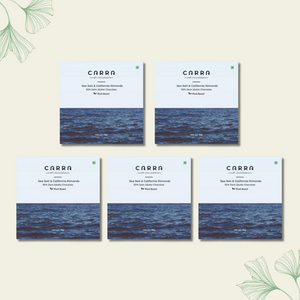 CARRA Sea Salt & California Almonds in 55% Dark Chocolate 15G - EarthBased 
