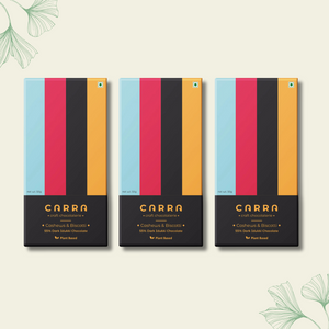 CARRA Cashews & Biscotti in 55% Dark Chocolate 50G - EarthBased 