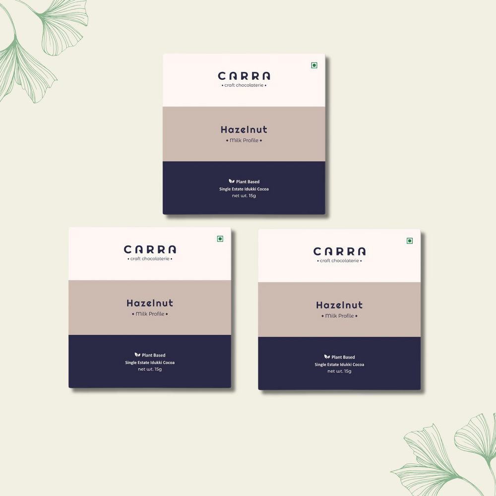 CARRA Hazelnut in Plant Based Milk Chocolate 15G - EarthBased 