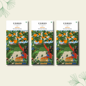 CARRA Orange in 70% Dark Chocolate 50G - EarthBased 