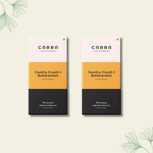 CARRA Country Crunch & Butterscotch in Plant Based Milk Chocolate 50G - EarthBased 