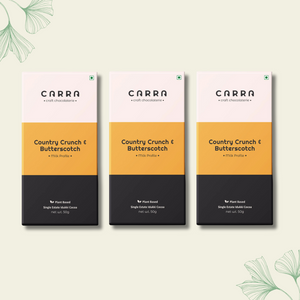 CARRA Country Crunch & Butterscotch in Plant Based Milk Chocolate 50G - EarthBased 