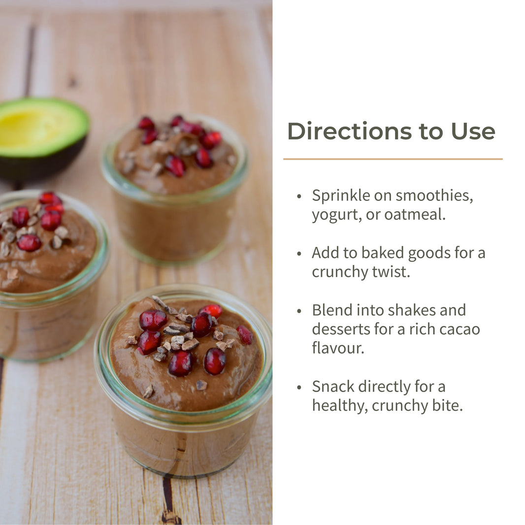 Ecotyl Cacao Nibs | Crunchy & Nutritious | High in Magnesium | 125g