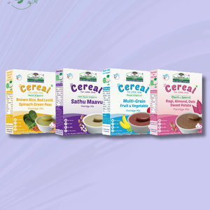 TummyFriendly Foods Organic Certified Stage3 Sprouted Porridge Mixes Combo - 4 Packs With Brown Rice | Organic Baby Food for 8 Months Old Baby |4 Packs, 200g Each - EarthBased 