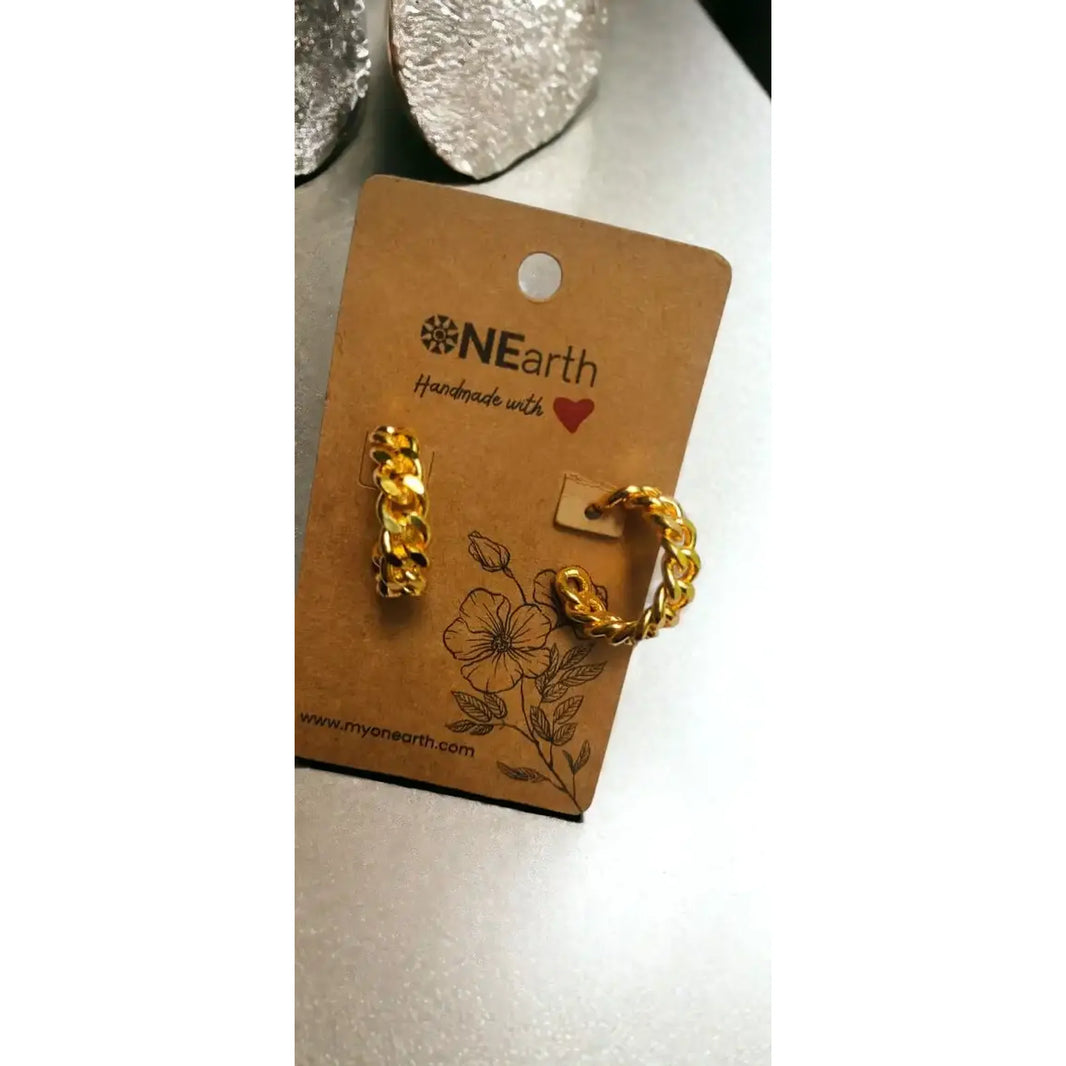 Chain Hoops Earrings | ONEarth - EarthBased 
