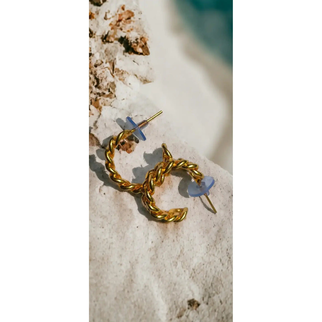 Chain Hoops Earrings | ONEarth - EarthBased 