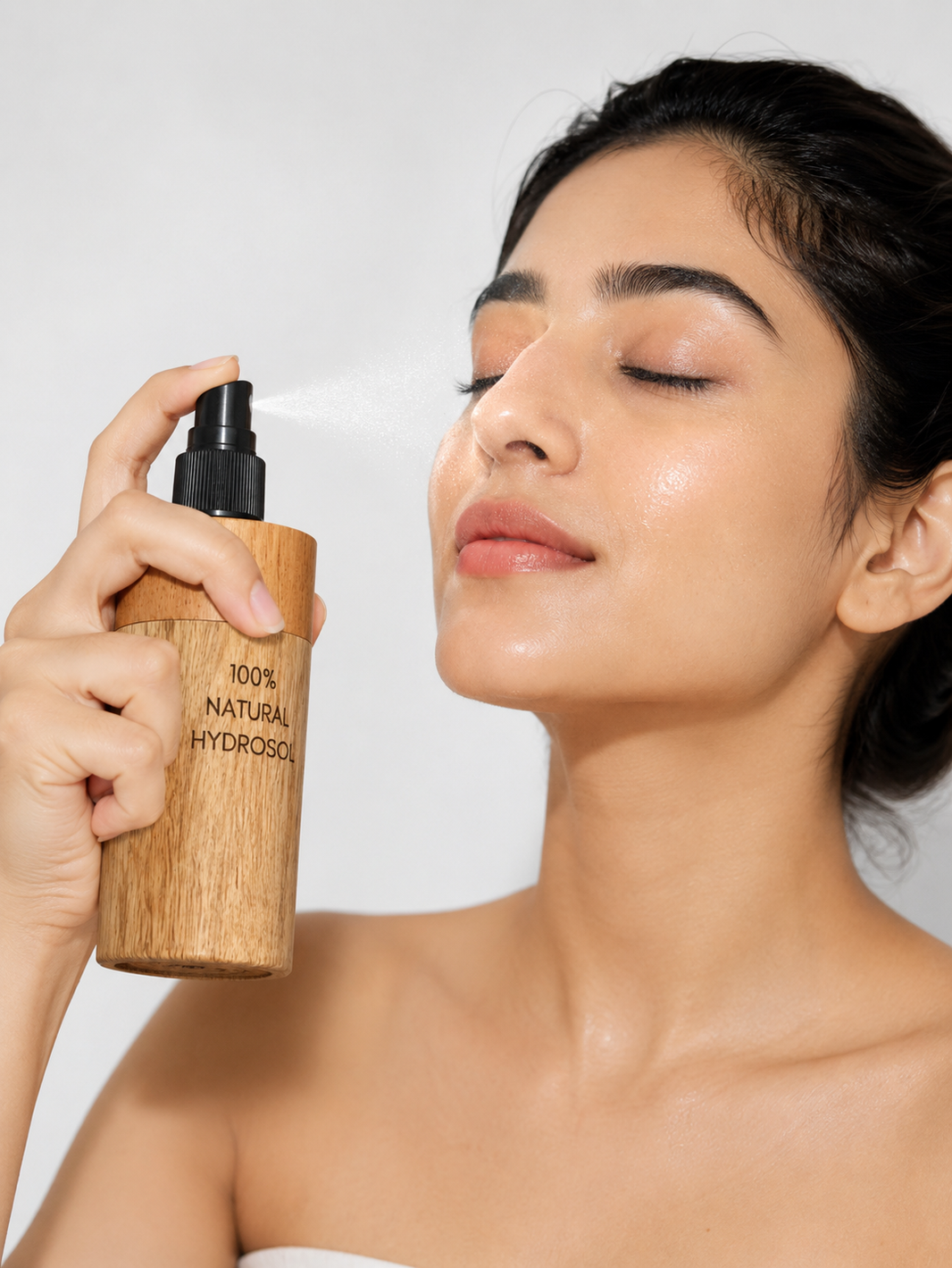 Kheoni Oud hydrosol spray bottle – close-up