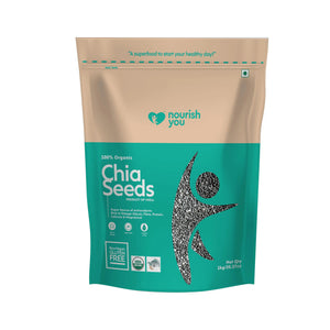 Nourish You ORGANIC RAW BLACK CHIA SEEDS - EarthBased 