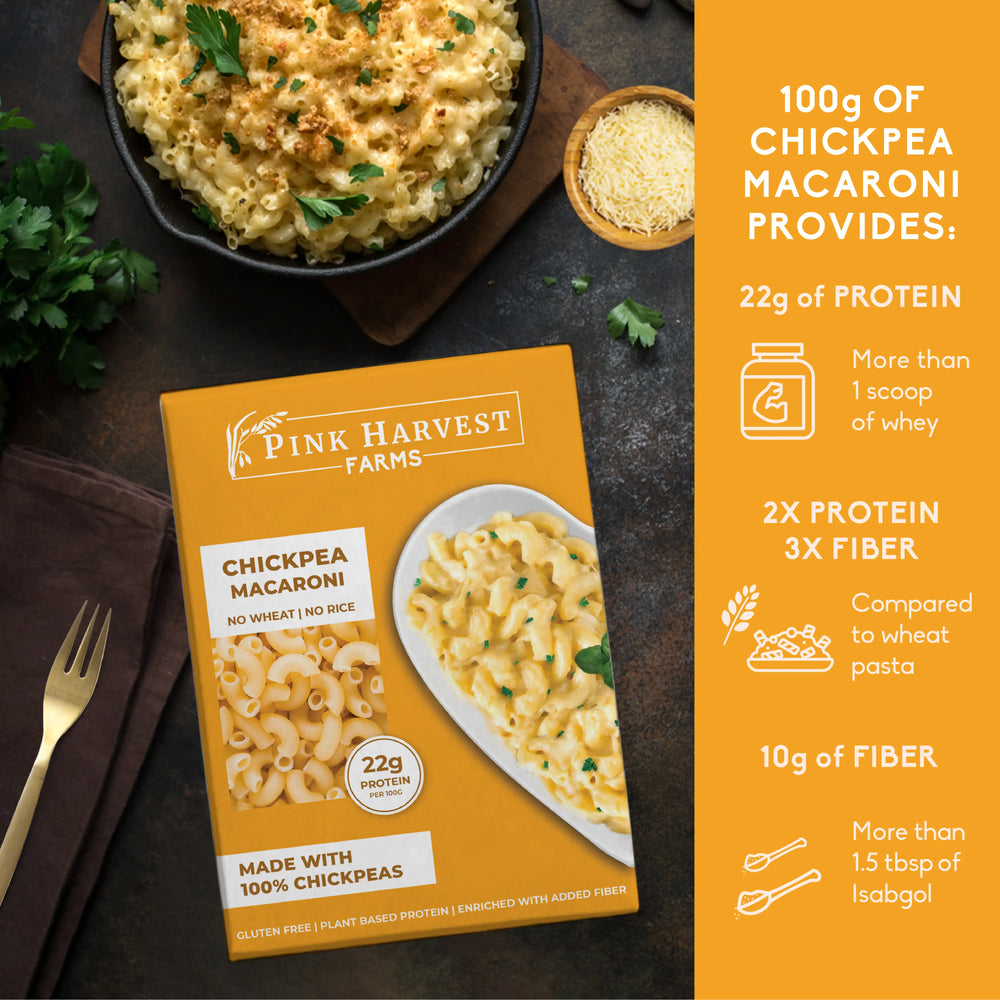 Chickpea Macaroni Pasta by Pink Harvest - EarthBased 
